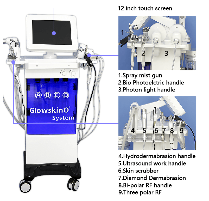 11 in 1 Hydra Dermabrasion Facial Beauty Machine