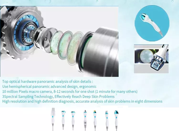 7 in 1 Intelligent Aloy Skin Monitoring and Management HydraFacial Machine
