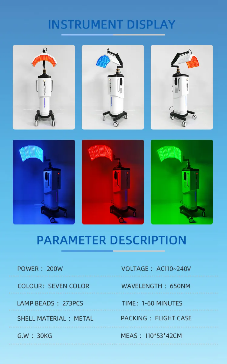 New Design Vertical PDT Photon therapy Beauty Machine