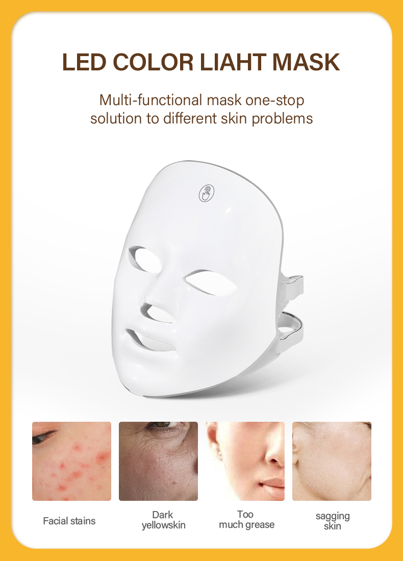 Wholesale 7-Color LED Facial Beauty Mask