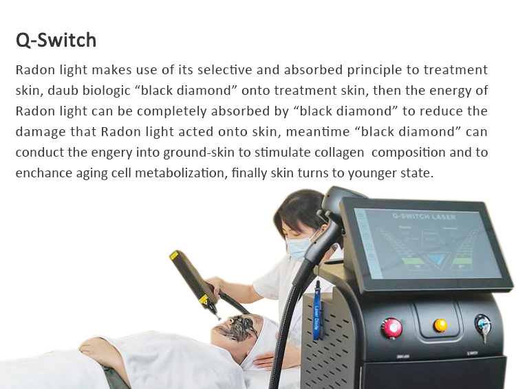Classical Vertical High Energy Q Switch and 808nm Laser Hair Removal Machine
